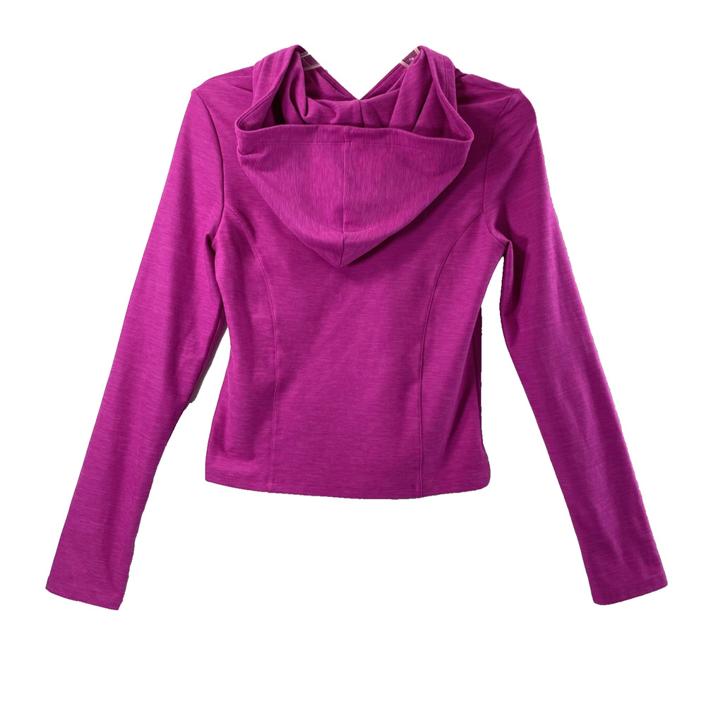 Victoria Secret On Point Running Jacket Women Medium Hoodie Thumb Holes Athletic - Picture 2 of 10